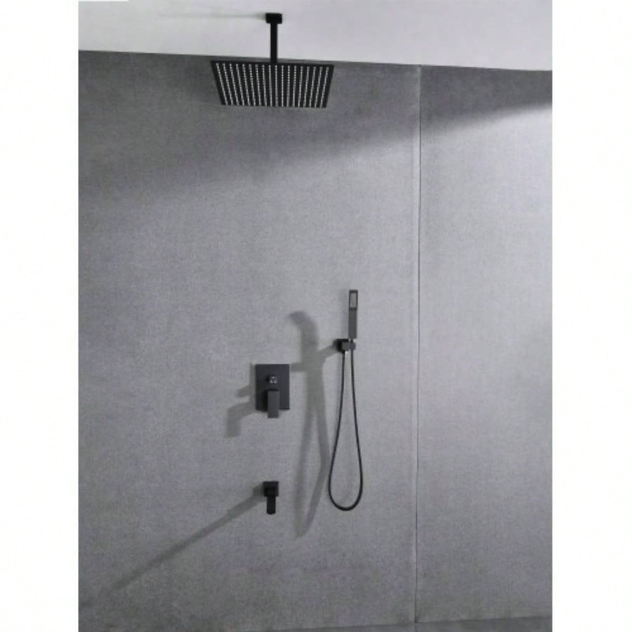 Ceiling Mounted Shower System Combo Set with Handheld and 16Shower