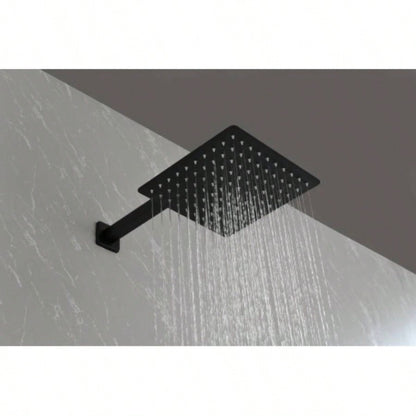 Wall Mounted Bathroom Rain Shower System Set with 10 Rain Shower, Handheld Shower and Tub Spout