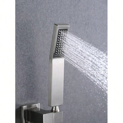 Shower system combo with hand shower, 16 inch shower and tub spout