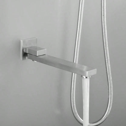 Shower system combo with hand shower, 16 inch shower and tub spout
