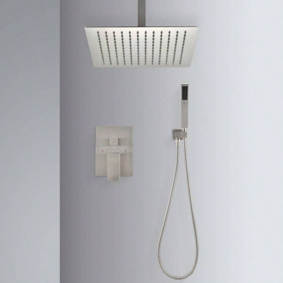 Ceiling Mounted Shower System Combo Set with Handheld and 16Shower