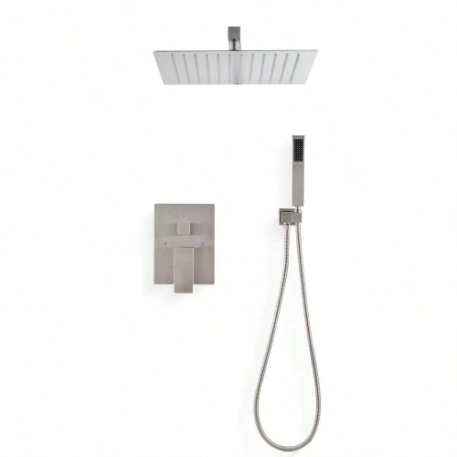 Ceiling Mounted Shower System Combo Set with Handheld and 16Shower
