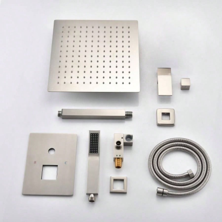 Ceiling Mounted Shower System Combo Set with Handheld and 16Shower