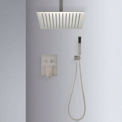 Ceiling Mounted Shower System Combo Set with Handheld and 16Shower