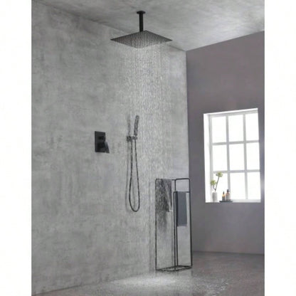 Ceiling Mounted Shower System Combo Set with Handheld and 16Shower