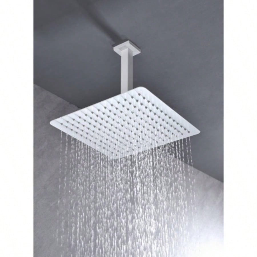High Pressure Rain Shower, Ultra - Showerhead 304 Stainless Steel Waterfall Shower with Self - Clean Nozzles, Full Body Covering