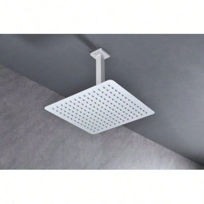 High Pressure Rain Shower, Ultra - Showerhead 304 Stainless Steel Waterfall Shower with Self - Clean Nozzles, Full Body Covering