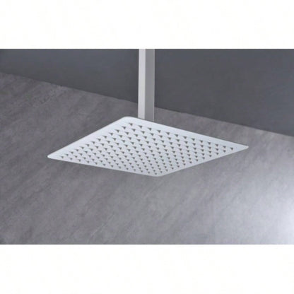 High Pressure Rain Shower, Ultra - Showerhead 304 Stainless Steel Waterfall Shower with Self - Clean Nozzles, Full Body Covering