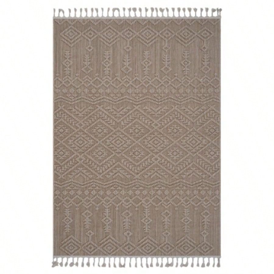 LOOM LUXE 8X10 Natural/Traditional Indoor/Outdoor Area Rug