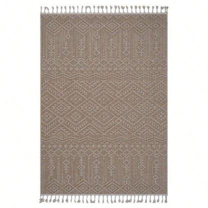 LOOM LUXE 8X10 Natural/Traditional Indoor/Outdoor Area Rug