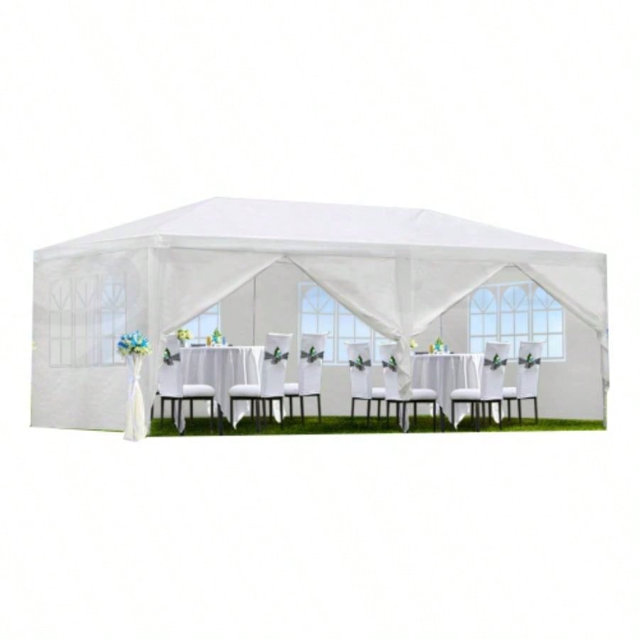 10x20 Wedding Party Canopy Tent Outdoor Gazebo with 6 Removable Sidewalls