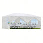 10x20 Wedding Party Canopy Tent Outdoor Gazebo with 6 Removable Sidewalls