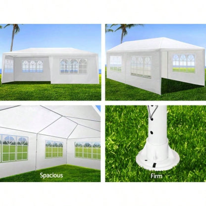 10x20 Wedding Party Canopy Tent Outdoor Gazebo with 6 Removable Sidewalls