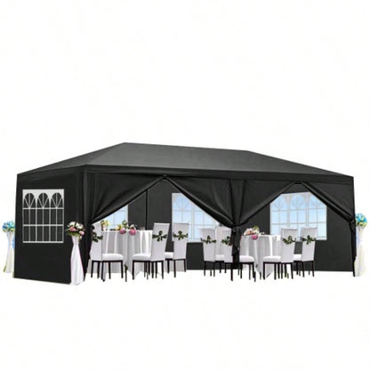 10x20 Wedding Party Canopy Tent Outdoor Gazebo with 6 Removable Sidewalls