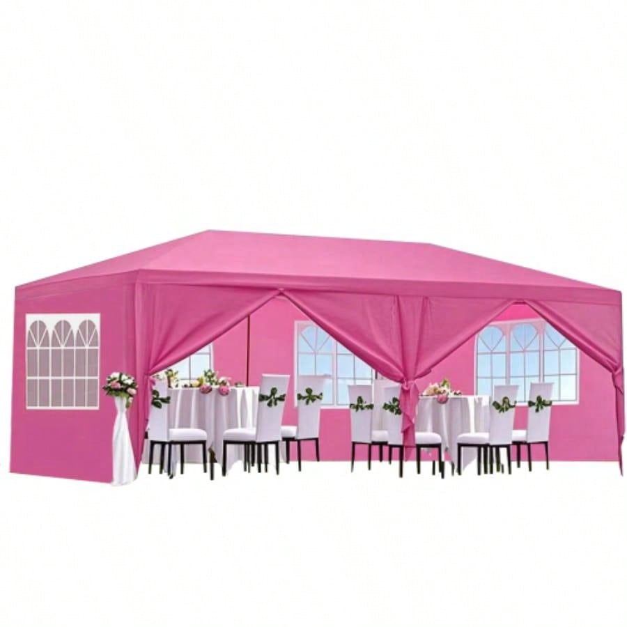 10x20 Wedding Party Canopy Tent Outdoor Gazebo with 6 Removable Sidewalls