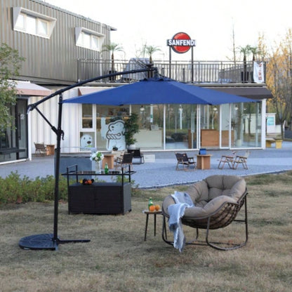 10ft LED Offset Hanging Market Patio Navy blueNo Base