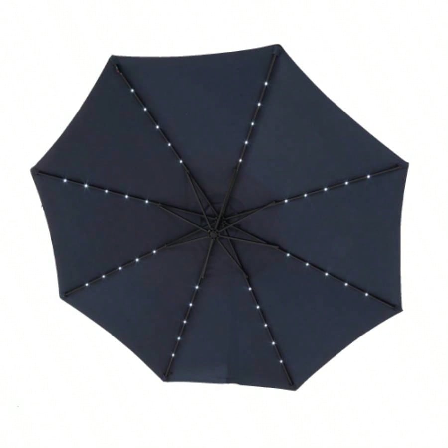 10ft LED Offset Hanging Market Patio Navy blueNo Base