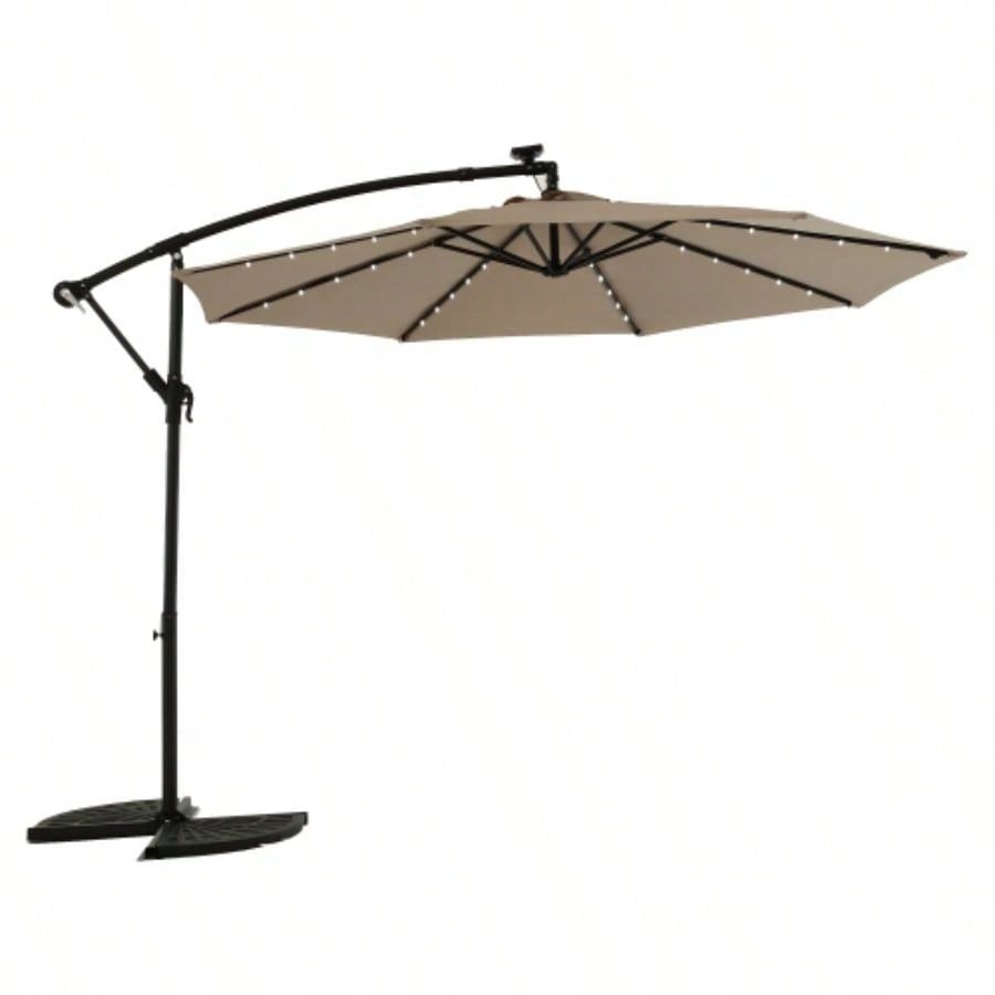 10ft LED Offset Hanging Market Patio Navy blueNo Base