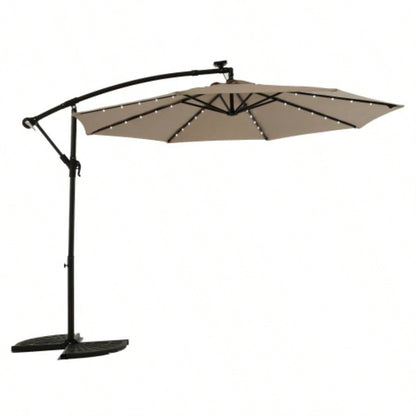 10ft LED Offset Hanging Market Patio Navy blueNo Base