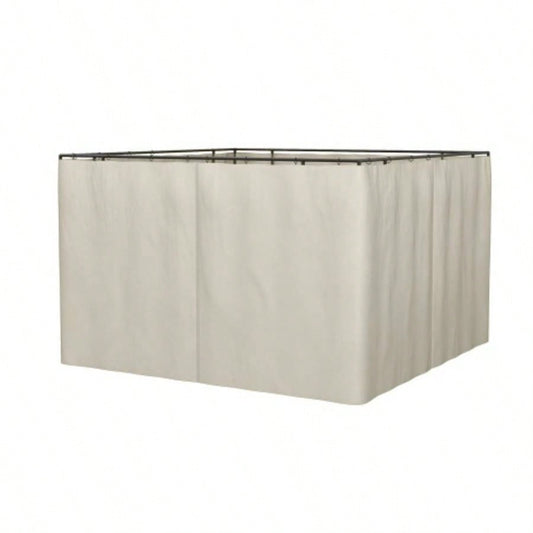 Outsunny 10x 12 Gazebo Sidewall Set with 4 Panels, Hooks/C - Rings Included Pergolas Cabanas, Beige