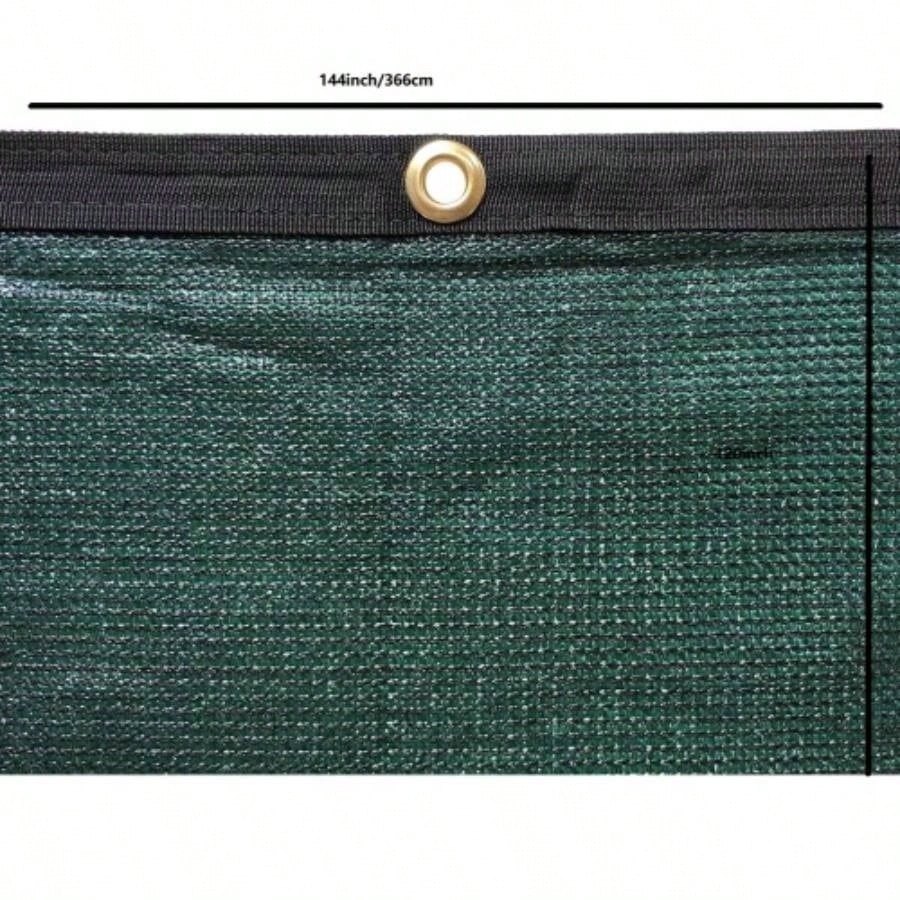 RV Awning Privacy Sunblock Screen Shade Panel Kit, 10ftx16ft, Dark Green