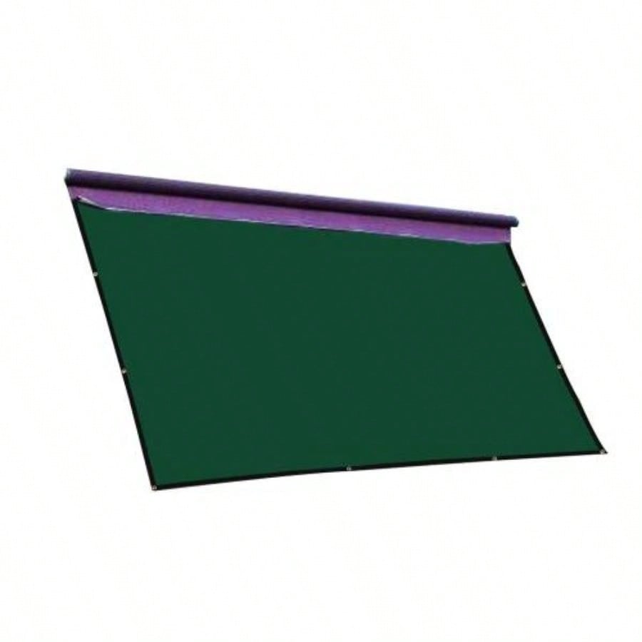 RV Awning Privacy Sunblock Screen Shade Panel Kit, 10ftx16ft, Dark Green