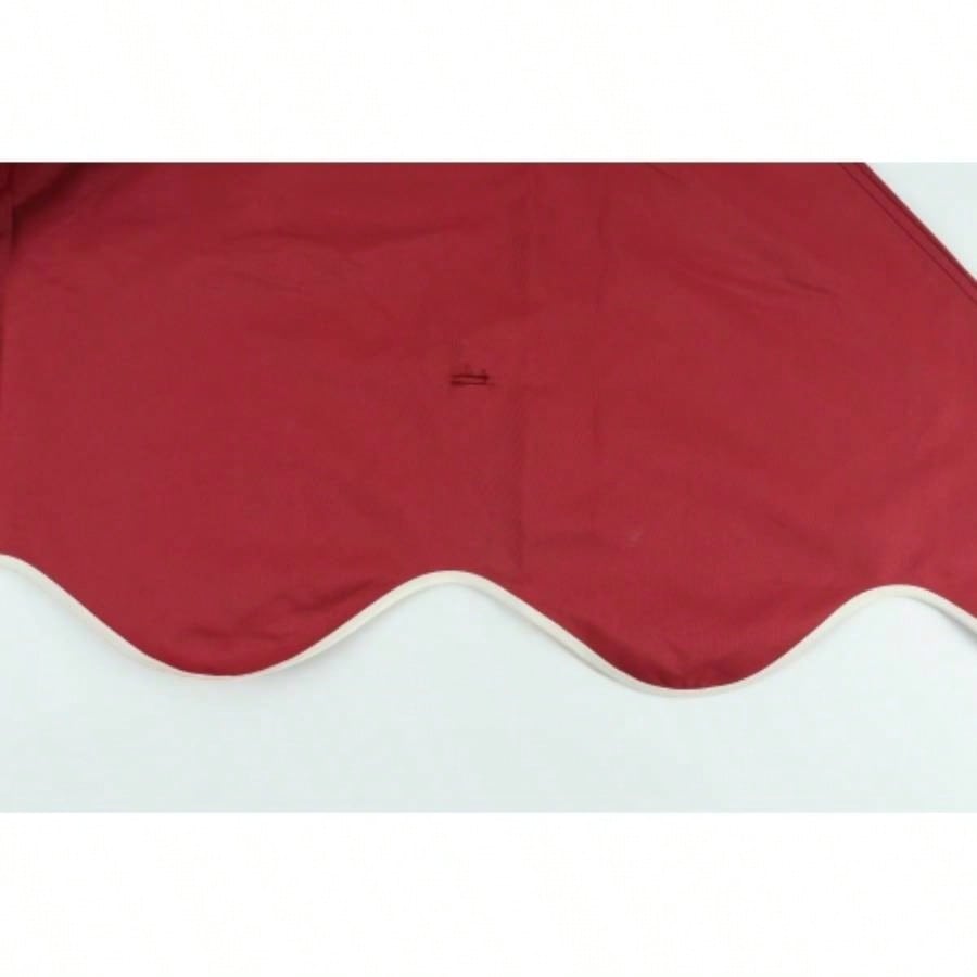 10x10 Ft Outdoor Patio Gazebo Canopy, Double Tiered Gazebo Tent Roof Top Cover Only wavy borderFrame Not IncludeRed