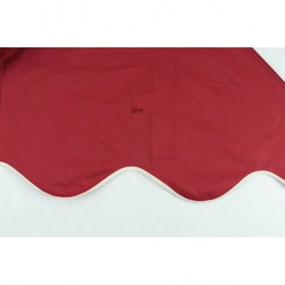 10x10 Ft Outdoor Patio Gazebo Canopy, Double Tiered Gazebo Tent Roof Top Cover Only wavy borderFrame Not IncludeRed