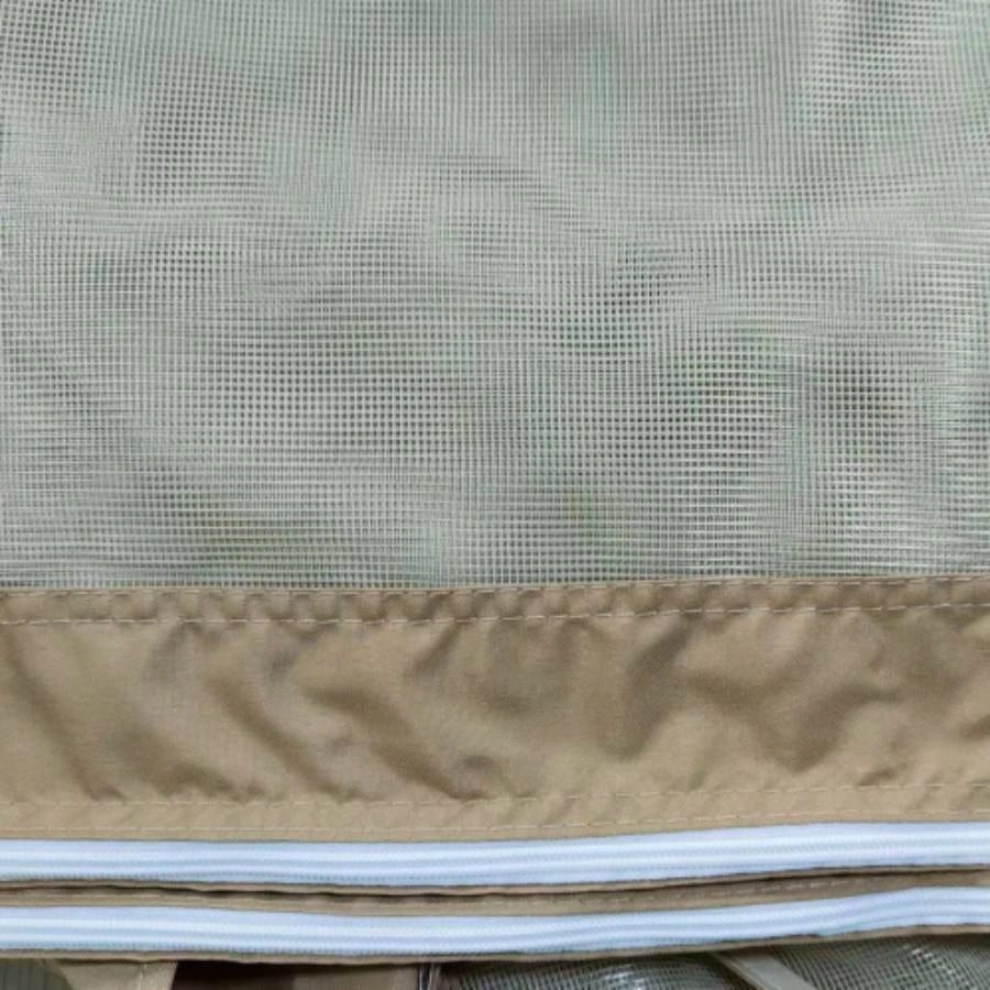 10x10 Ft Gazebo Mosquito Netting with Zippers, 4 - Side Mesh Walls Patio Gazebos