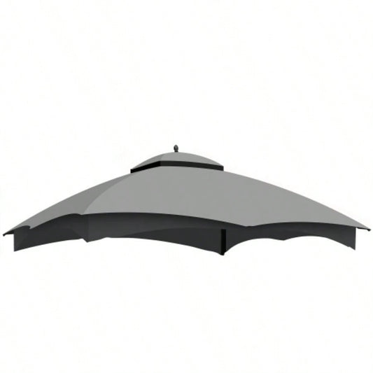 Canopy Top Lowes Allen Roth Heavy Duty Gazebo Roof Gazebo Top with Vent 10X12 Gazebo CoverReplacement Top Only