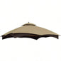 Canopy Top Lowes Allen Roth Heavy Duty Gazebo Roof Gazebo Top with Vent 10X12 Gazebo CoverReplacement Top Only