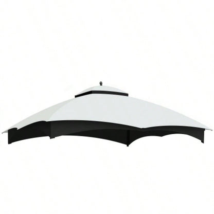 Canopy Top Lowes Allen Roth Heavy Duty Gazebo Roof Gazebo Top with Vent 10X12 Gazebo CoverReplacement Top Only