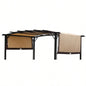 Universal Canopy Cover 12x9 Ft Curved Outdoor Pergola Structure -