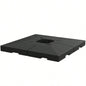 Outsunny 4 Pieces Cantilever Patio Base, Outdoor Offset Weights, 176 lbs Capacity or 264 lbs Capacity Sand Plates Set, Black