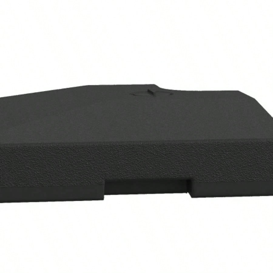 Outsunny 4 Pieces Cantilever Patio Base, Outdoor Offset Weights, 176 lbs Capacity or 264 lbs Capacity Sand Plates Set, Black