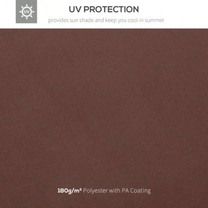 Outsunny 9.8x 9.8 Gazebo Canopy, 2 - Tier Top Cover 9.84x 9.84 Outdoor Gazebo Models 01 - 0153 100100 - 076, Coffee TOP ONLY