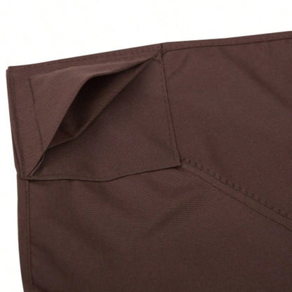 Outsunny 9.8x 9.8 Gazebo Canopy, 2 - Tier Top Cover 9.84x 9.84 Outdoor Gazebo Models 01 - 0153 100100 - 076, Coffee TOP ONLY