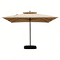 10X10 Square Cantilever with Center Pole, Beige Base Not Included