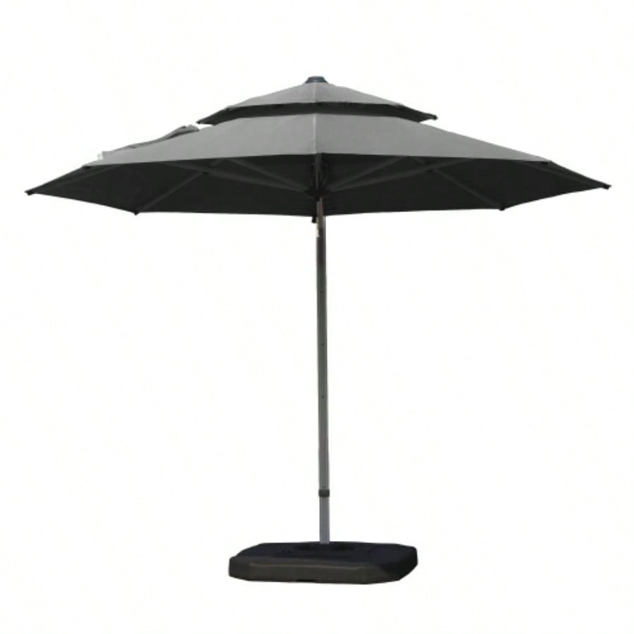 10X10 Square Cantilever with Center Pole, Beige Base Not Included