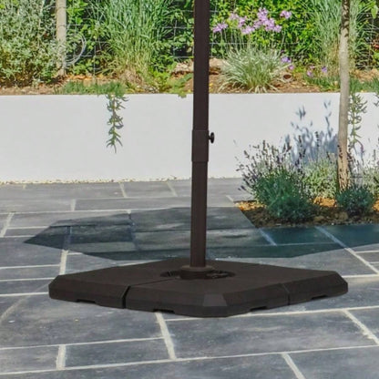 Outsunny 4 - Piece Heavy Duty Cantilever Offset Stand Base Weight, 264 lb. Capacity, Easy to Fill with or Sand