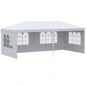 Outsunny 10x 20 Large Party Tent, Events Shelter Canopy Gazebo with 4 Removable Side Walls, Shade Shelter Weddings, White
