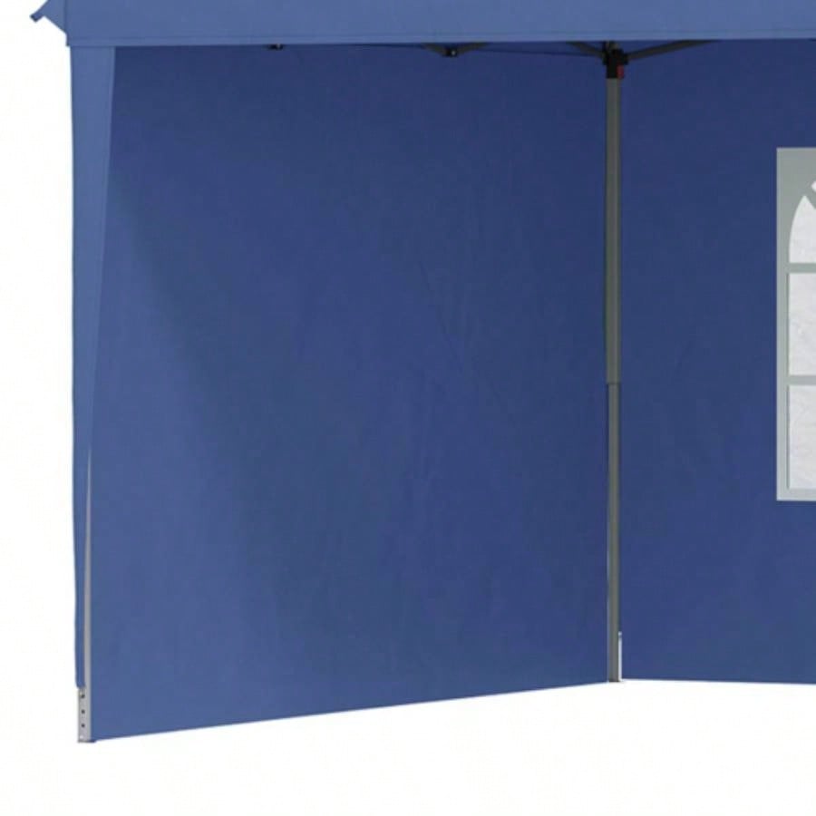 Outsunny 10x 20 Up Canopy Tent with 4 Sidewalls, Heavy Duty Tents Parties, Outdoor Instant Gazebo with Carry Bag, Outdoor, Garden, Patio, Blue