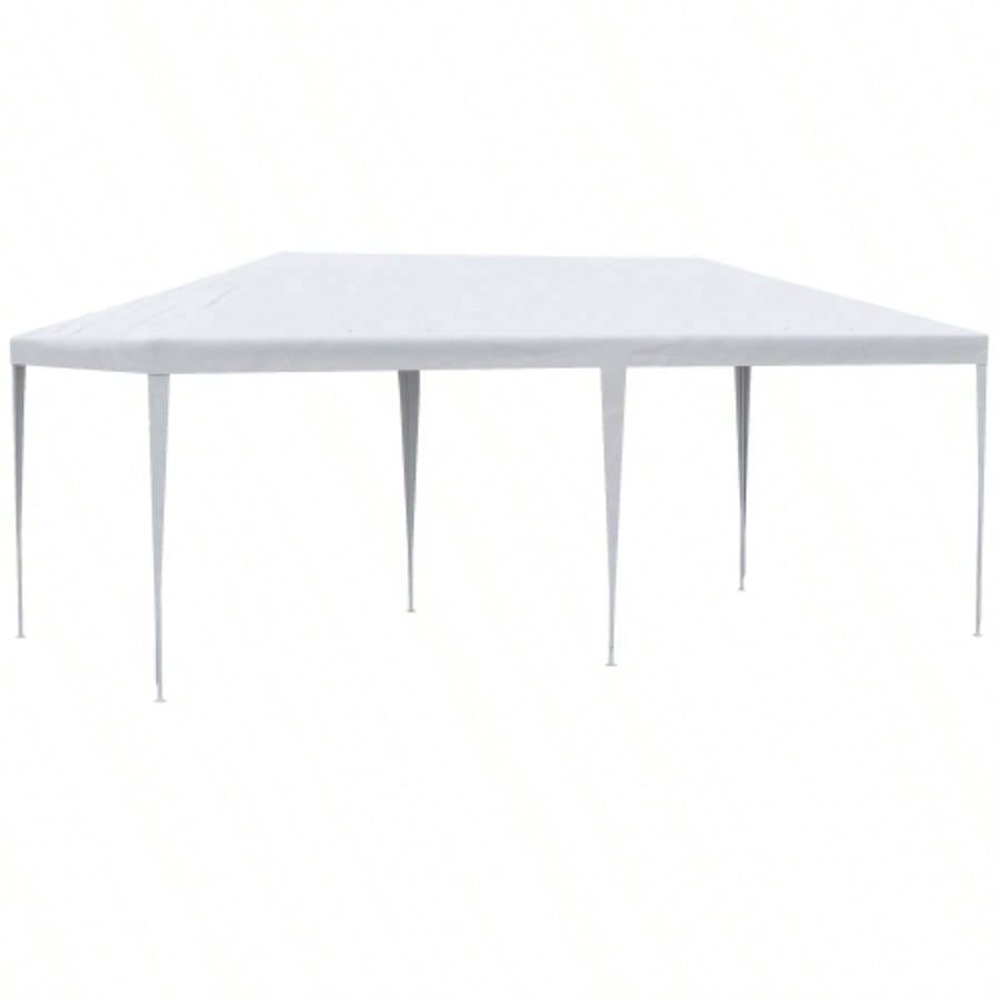Outsunny 10x 20 Large Party Tent, Events Shelter Canopy Gazebo with 4 Removable Side Walls, Shade Shelter Weddings, White