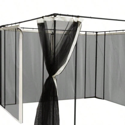 Outsunny 10x 13 Mesh Sidewall Netting Patio Gazebos and Canopy Tents with Zippers Sidewall Only
