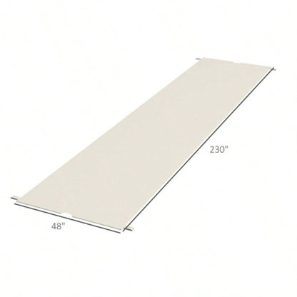 Outsunny 2 PCS 4x 18ft Pergola Canopy, Pergola Shade Cover, Easy to Install 10x 11.8ft Pergola, Khaki