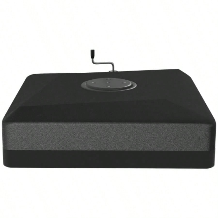 Outsunny 330 lbs. Fillable Base 84D - 110V02 Model, Heavy Duty Cantilever Stand with Lift Wheel, Adjustable Foot Pads, and Base, Black