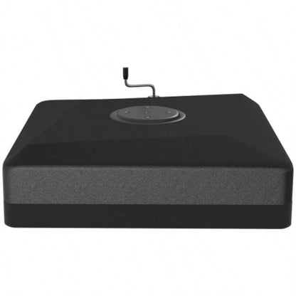 Outsunny 330 lbs. Fillable Base 84D - 110V02 Model, Heavy Duty Cantilever Stand with Lift Wheel, Adjustable Foot Pads, and Base, Black
