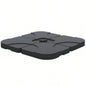 Outsunny 4 Pieces Cantilever Patio Base Stand, Outdoor Offset Weight Plates, 158 lb Capacity Sand or 60 Liter Capacity, Black