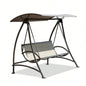 3 - Patio Swing Chair, Outdoor Porch Swing with Adjustable Canopy and Durable Steel Frame, Patio Swing Glider Garden, Deck, Porch, Backyard