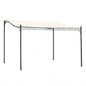 Outsunny 10x 13 Steel Outdoor Pergola Gazebo, Patio Canopy with Weather - Resistant Fabric and Drainage Holes Backyard, Deck, Garden, White